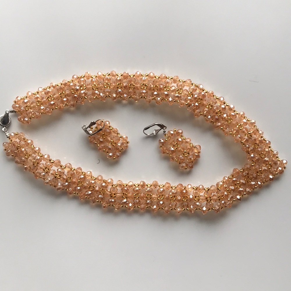 Hand made Necklace&Earrings